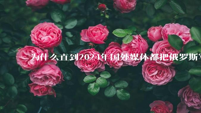 为什么直到2024年国外媒体都把俄罗斯军事排第二?