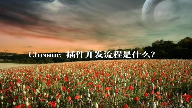 Chrome 插件开发流程是什么？