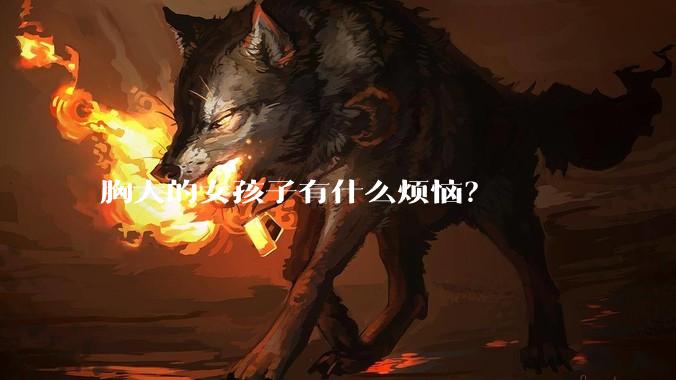 胸大的女孩子有什么烦恼？